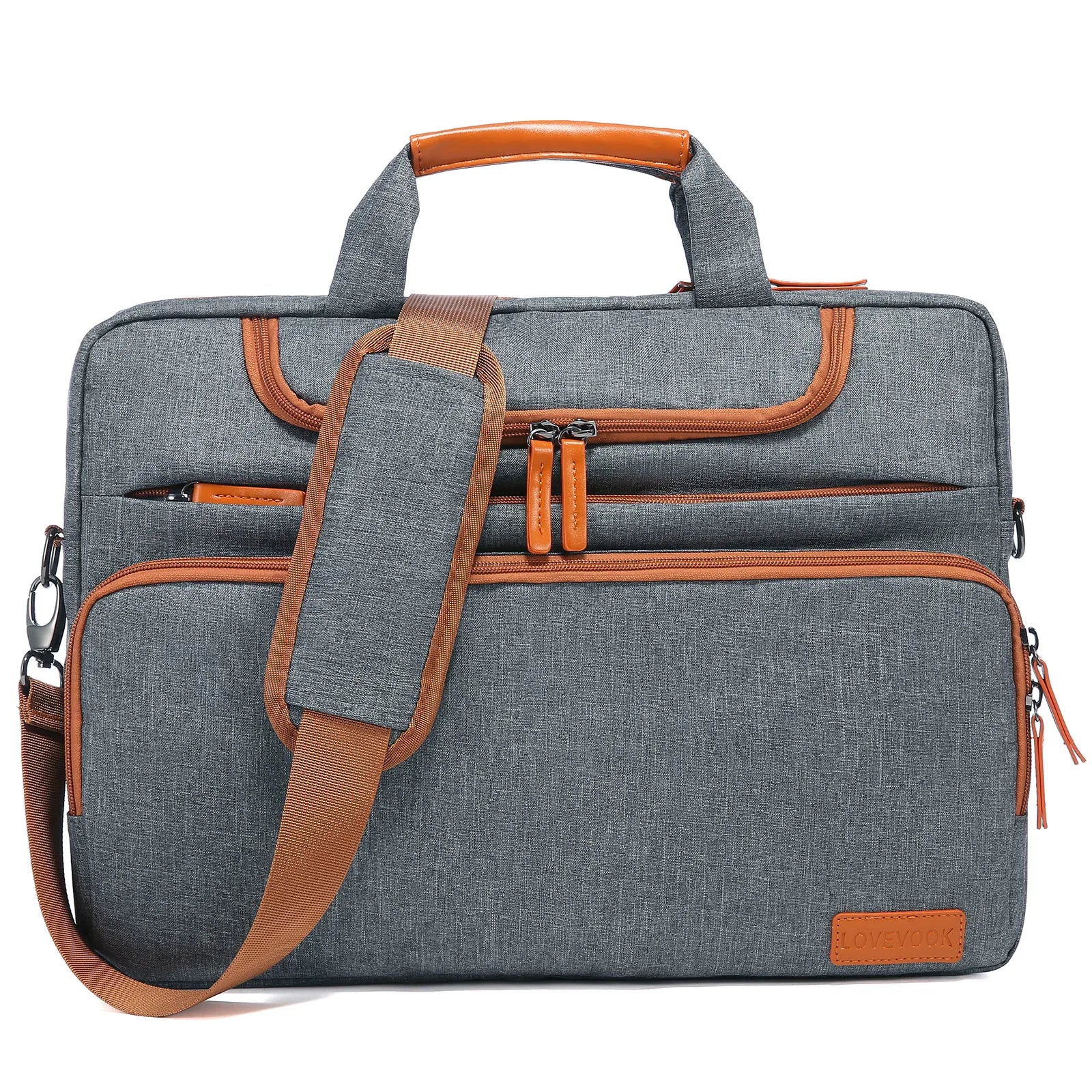 HKM-663763 Waterproof 17-Inch Canvas Unisex Messenger Bag for Casual Travel and Laptop Use