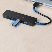 HKM-663891 Four-Port USB 3.0 Hub with Enhanced Speed and Connection Flexibility