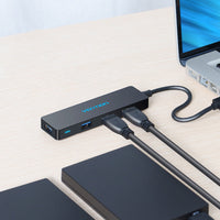 HKM-663891 Four-Port USB 3.0 Hub with Enhanced Speed and Connection Flexibility
