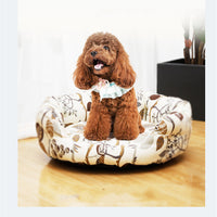 HKM-6639677 All-Seasons Dog Kennel Mat for Small to Large Breeds with Comfortable Backrest