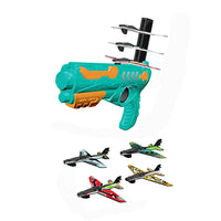 HKM-664019 EVA Foam Air Battle Planes - 4 Piece Continuous Shooting Toy Set for Kids