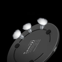 HKM-664083 Desktop Round Wireless Charger for Mobile Phones - Simple, Stylish Design in White or Black