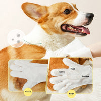 HKM-6641085 Disposable Pet Wet Wipes and Gloves Set for Dogs and Cats ¨C 6 Pack