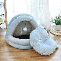 HKM-6641469 Cozy Cat House for All Seasons - Enclosed Yurt Design in Multiple Sizes