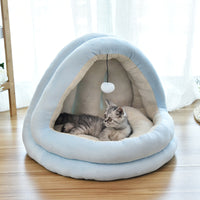 HKM-6641469 Cozy Cat House for All Seasons - Enclosed Yurt Design in Multiple Sizes