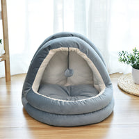 HKM-6641469 Cozy Cat House for All Seasons - Enclosed Yurt Design in Multiple Sizes