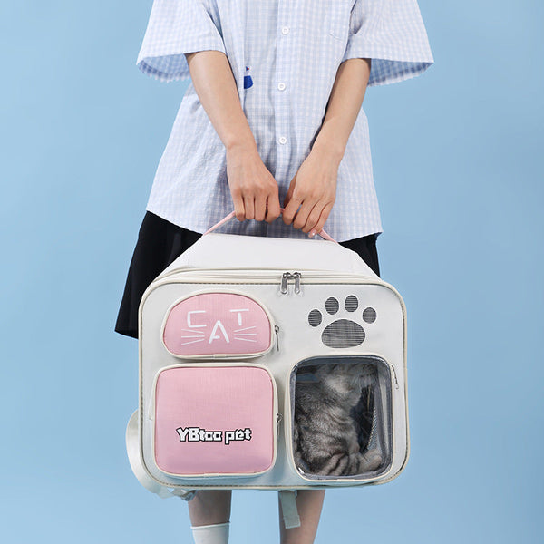 HKM-6643645 Portable One Shoulder Messenger Bag for Cats and Dogs - Lightweight Nylon Pet Carrier in Multiple Colors