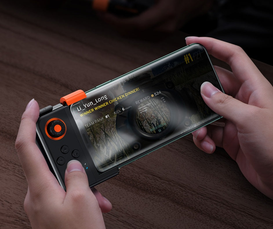 HKM-664531 One-Handed Gamepad with Wireless Bluetooth Connection and Force Feedback for Game Consoles