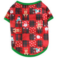HKM-6645821 Festive Cotton Pet Clothes for Cats - Casual Two-Legged Styles in Various Holiday Designs