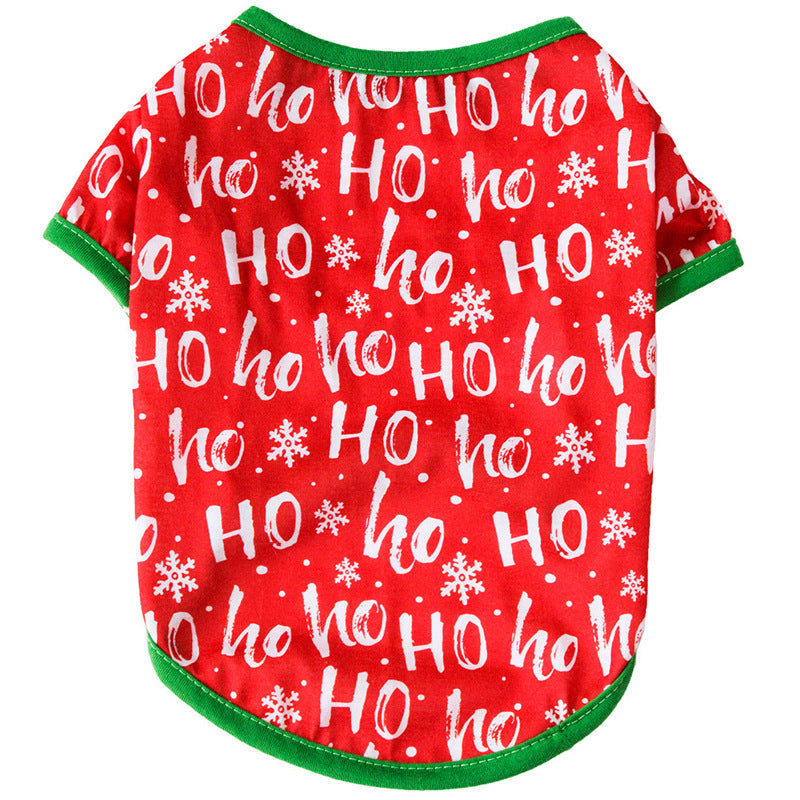 HKM-6645821 Festive Cotton Pet Clothes for Cats - Casual Two-Legged Styles in Various Holiday Designs
