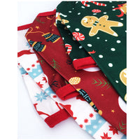 HKM-6645821 Festive Cotton Pet Clothes for Cats - Casual Two-Legged Styles in Various Holiday Designs