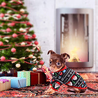 HKM-6645821 Festive Cotton Pet Clothes for Cats - Casual Two-Legged Styles in Various Holiday Designs