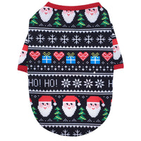 HKM-6645821 Festive Cotton Pet Clothes for Cats - Casual Two-Legged Styles in Various Holiday Designs