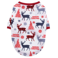 HKM-6645821 Festive Cotton Pet Clothes for Cats - Casual Two-Legged Styles in Various Holiday Designs