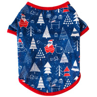 HKM-6645821 Festive Cotton Pet Clothes for Cats - Casual Two-Legged Styles in Various Holiday Designs