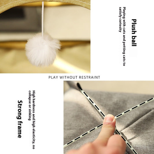 HKM-6646205 Breathable Tent Nest for Cats and Dogs - Indoor/Outdoor Universal Pet Bed in Multiple Colors