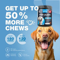 HKM-6647229 Calming Chews for Dogs with Hemp Seed Oil, Chamomile, and Valerian Root for Anxiety Relief