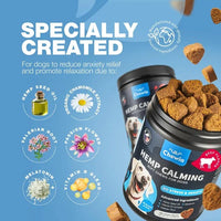 HKM-6647229 Calming Chews for Dogs with Hemp Seed Oil, Chamomile, and Valerian Root for Anxiety Relief