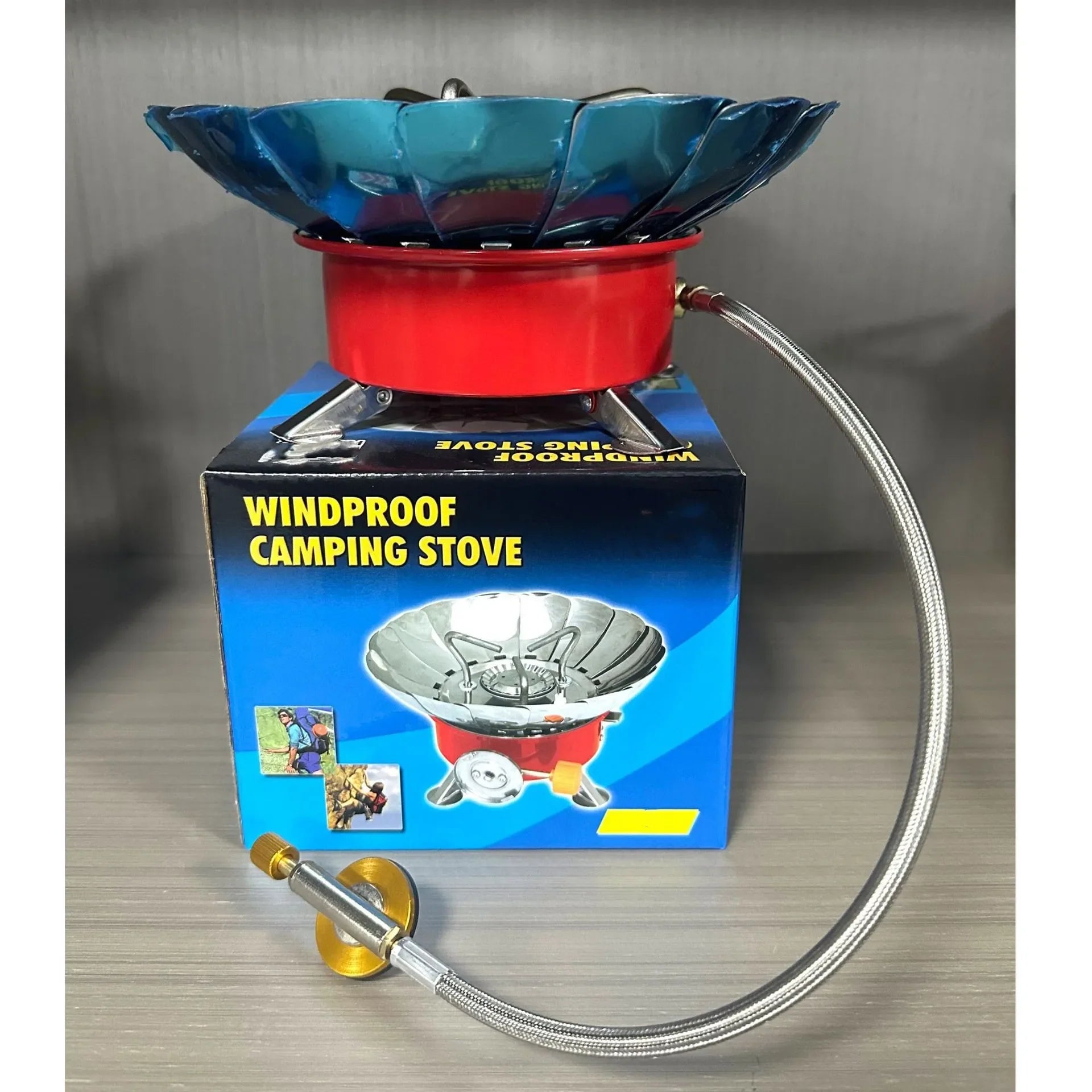 HKM-664723 Portable Folding Camping Gas Stove - One Burner for Outdoor Cooking