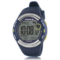 HKM-664723 Waterproof Electronic Watch with LED Display and Silicone Strap