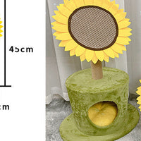 HKM-6647357 Large Cat Scratching Board and Nest - Natural Sisal with Plush, Felt, and Composite Materials