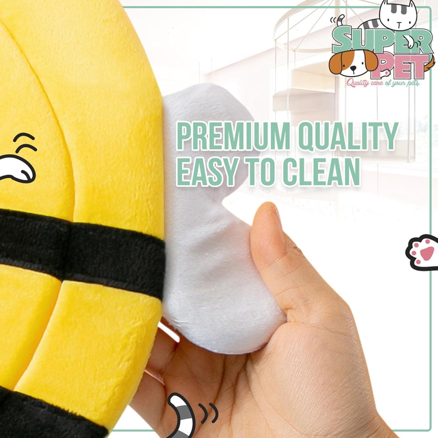 HKM-6648637 Soft Bee-Shaped Cat Cone Collar for Comfortable Recovery and Protection