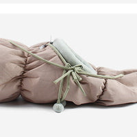 HKM-6648765 Folding Semi-Enclosed Cat Litter Hammock - Durable Cloth Pet Nest with Two Color Options
