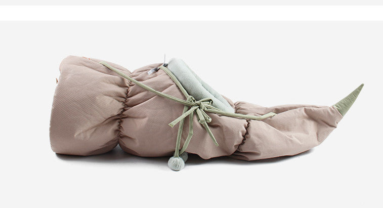 HKM-6648765 Folding Semi-Enclosed Cat Litter Hammock - Durable Cloth Pet Nest with Two Color Options