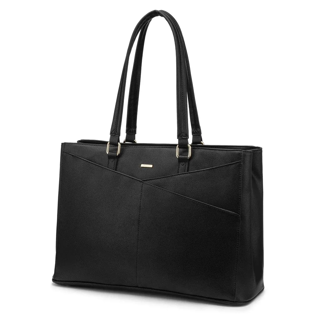 HKM-664915 Elegant 15.6 Inch Laptop Handbag for Women - Stylish Office and Business Tote with Large Capacity