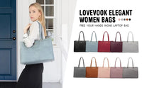 HKM-664915 Elegant 15.6 Inch Laptop Handbag for Women - Stylish Office and Business Tote with Large Capacity