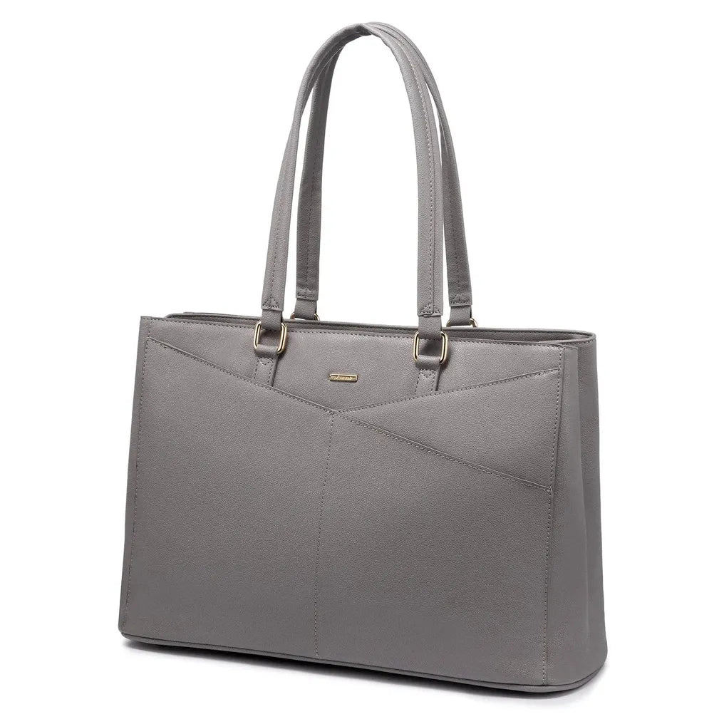HKM-664915 Elegant 15.6 Inch Laptop Handbag for Women - Stylish Office and Business Tote with Large Capacity