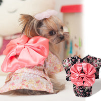 HKM-6649533 Cherry Pink and Charm Black Japanese Kimono Style Pet Clothes for Cats and Dogs
