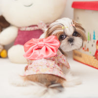 HKM-6649533 Cherry Pink and Charm Black Japanese Kimono Style Pet Clothes for Cats and Dogs