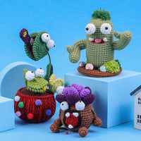 HKM-665043 Handmade DIY Plant Monster Crochet Wool Material Package