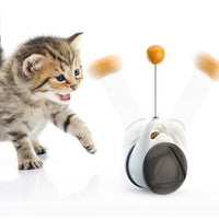 HKM-6650941 Balance Swing Car Cat Toy - Interactive Plastic Playmate for Engaging Feline Fun