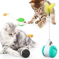 HKM-6650941 Balance Swing Car Cat Toy - Interactive Plastic Playmate for Engaging Feline Fun