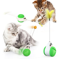 HKM-6650941 Balance Swing Car Cat Toy - Interactive Plastic Playmate for Engaging Feline Fun