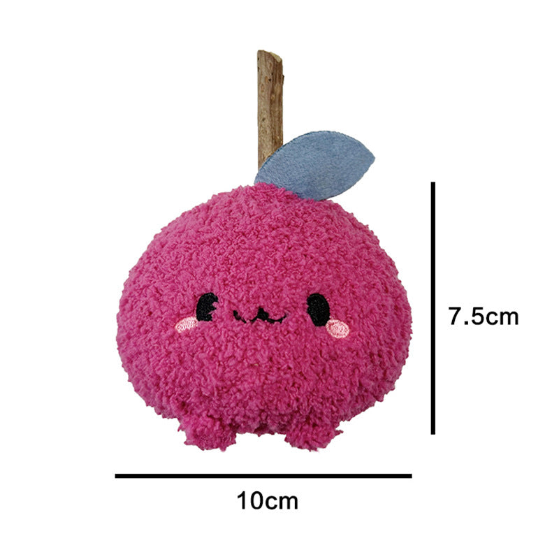 HKM-6651965 Plush Onion Red Cat Bite Molar Rod Toy for Dental Chewing and Play