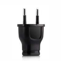 HKM-665235 Single Port USB Travel Charger - USB Black and White, EU & US Compatible, Compact Design