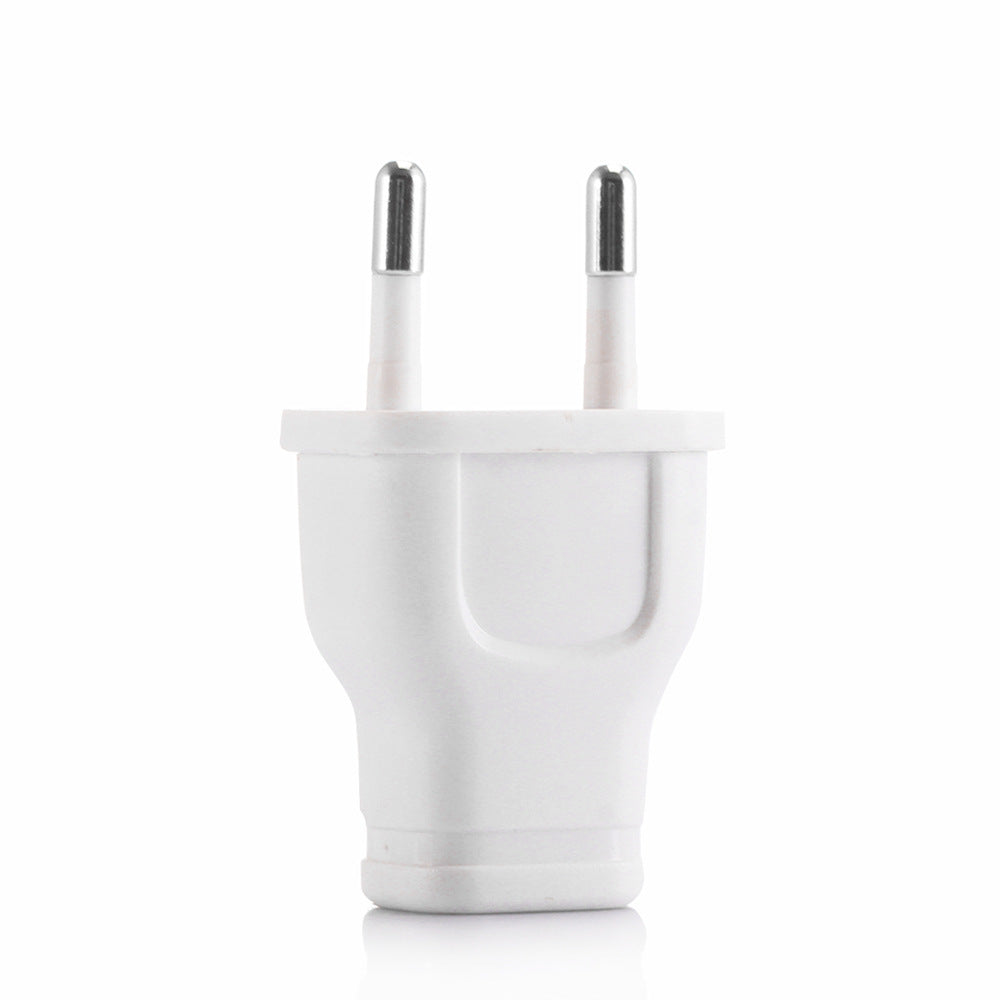 HKM-665235 Single Port USB Travel Charger - USB Black and White, EU & US Compatible, Compact Design
