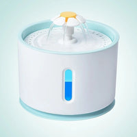 HKM-6652989 Stainless Steel 2.4L Pet Water Dispenser for Cats and Dogs with USB Charging