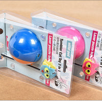 HKM-6653117 Electric Tumbler Ball Cat Toy with Laser Light and Treat Storage