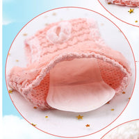 HKM-6653501 Denim Chiffon Physiological Pants for Small and Medium Female Dogs - Pink