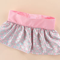 HKM-6654525 Pet Beach Bikini Set in Pink and Purple - Polyester Skirt for Dogs in Multiple Sizes