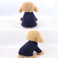HKM-6655293 Casual Fleece D Buckle Dog Clothes in Shaking Velvet - Stylish and Comfortable Pet Apparel