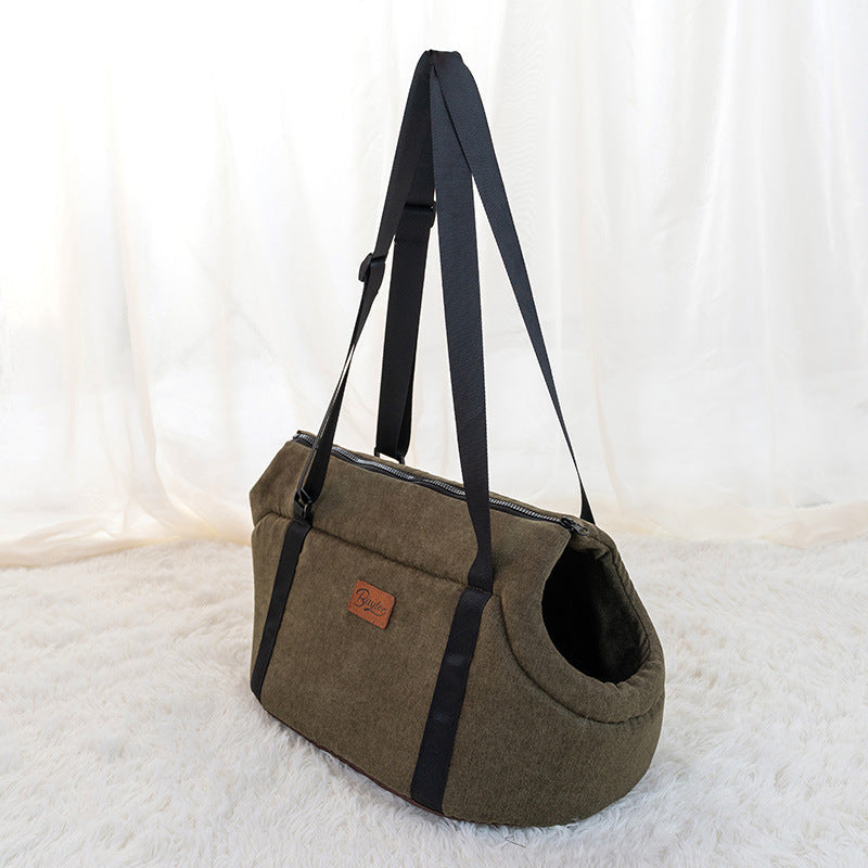 HKM-665555 Army Green, Pink, Blue, Dark Gray Oxford Cloth Pet Shoulder Bag for Dogs - Soft, Spacious, Multi-Size Options Available