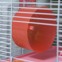 HKM-6656573 5-Tier Hamster Cage with Exercise Wheel, Tunnels, and Portable Design