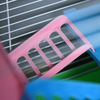 HKM-6656573 5-Tier Hamster Cage with Exercise Wheel, Tunnels, and Portable Design
