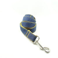 HKM-6656701 Personalized Yellow Polyester Pet Leash - Adjustable Length for XS to XL Pets