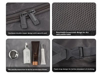 HKM-665747 Custom Logo Hard Shell Carry-On Luggage Set - 20 and 24 Inch with Smooth Rolling Wheels and Zipper Closure